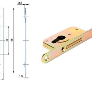 Zadlabací zámek HOBES G231